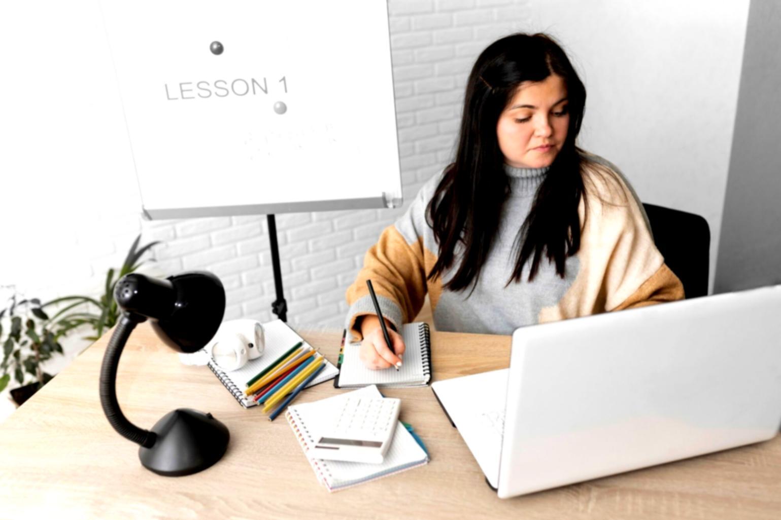 Quiet workspace with organized financial planning materials